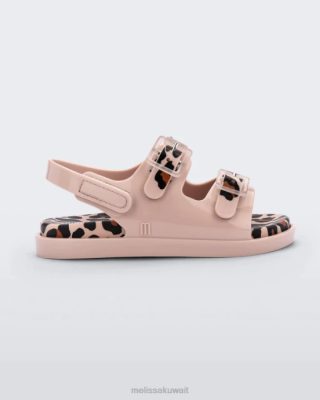 Melissa صندل عريض صغير II - بيبي وردي/بني - Melissa Shoes Kuwait 40TN512