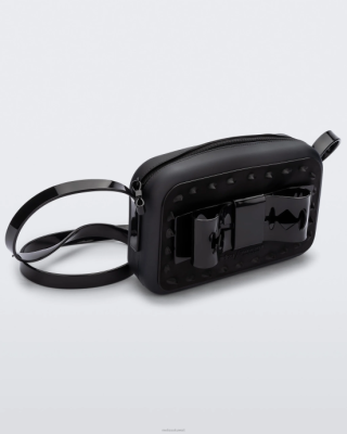 Melissa حقيبة القوس الحلاقة السرية أسود - Melissa Kuwait 40TN401