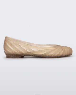 Melissa فام أنيق بيج ذهبي لامع - Melissa Kuwait 40TN421