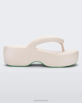 Melissa إسفين منصة مجانية البيج - Melissa Shoes Kuwait 40TN32