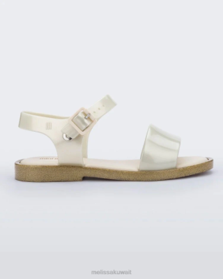 Melissa صندل ميني مار - للأطفال أبيض / بريق - Melissa Shoes Kuwait 40TN632