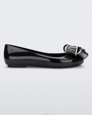 Melissa الحب الحلو السادس أسود/فضي - Melissa Shoes Kuwait 40TN88