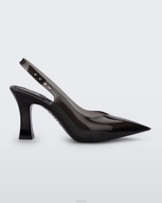 Melissa كعب Slingback لارود أسود شفاف - Melissa Shoes Kuwait 40TN234